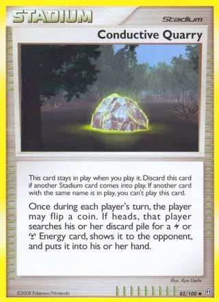 Conductive Quarry #82 · Stormfront Pokémon card