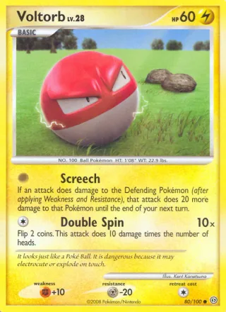 Voltorb #80 · Stormfront Pokémon card