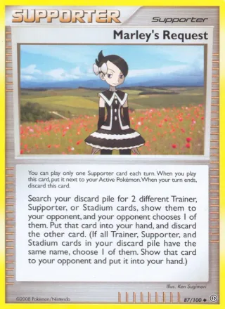 Marley's Request #87 · Stormfront Pokémon card