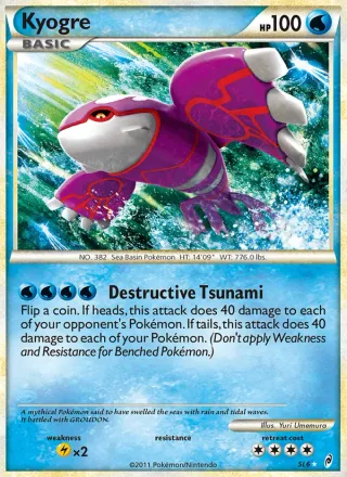 Kyogre #SL6 · Call of Legends Pokémon card