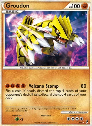 Groudon #SL4 · Call of Legends Pokémon card