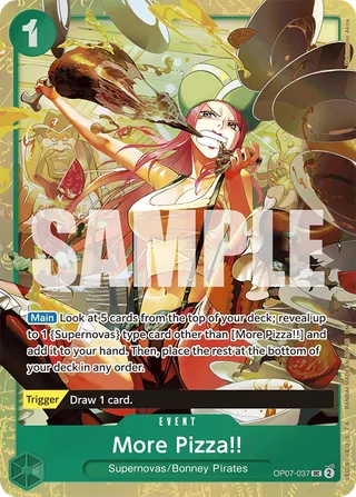 More Pizza!! (Premium Card Collection -Best Selection Vol. 4-) #OP07-037-premium-card-collection-best-selection-vol-4 · One Piece Promotion Cards One Piece card