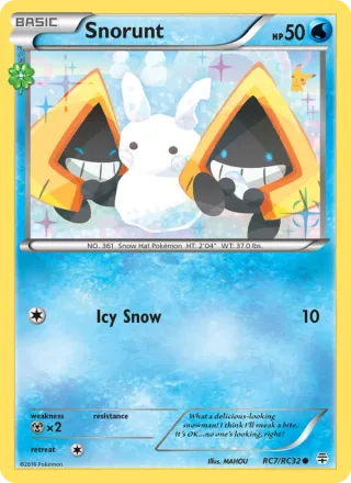 Snorunt #RC7 · Generations Pokémon card