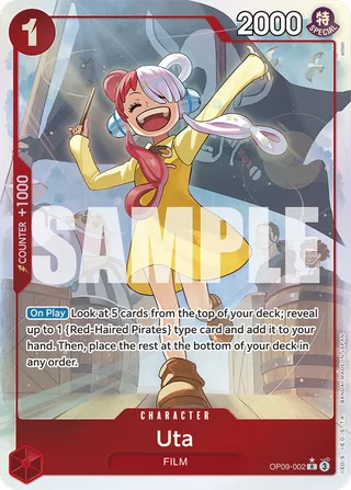 Uta (Parallel) #OP09-002-parallel · Emperors in the New World One Piece card