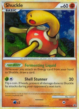 Shuckle #HGSS15 · HGSS Black Star Promos Pokémon card