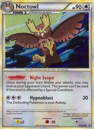 Noctowl #HGSS06 · HGSS Black Star Promos Pokémon card