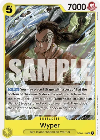 Wyper (Jolly Roger Foil) #OP06-114-jolly-roger-foil · Premium Booster -The Best- One Piece card