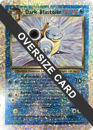 Dark Blastoise - S2/S4 (Box Topper) #0S2 · Jumbo cards Pokémon card