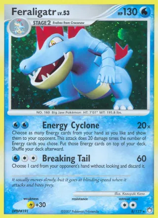 Feraligatr #8 · Mysterious Treasures Pokémon card