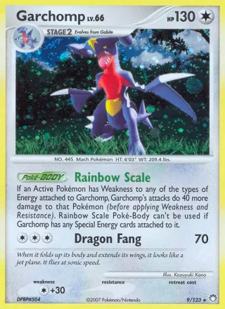 Garchomp #9 · Mysterious Treasures Pokémon card