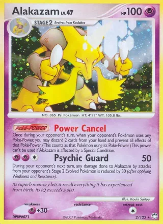 Alakazam #2 · Mysterious Treasures Pokémon card