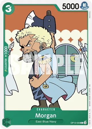 Morgan #OP12-035 · Legacy of the Master One Piece card