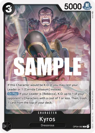 Kyros #OP04-082 · Kingdoms of Intrigue One Piece card