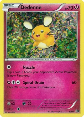 Dedenne #10 · McDonald's Collection 2016 Pokémon card
