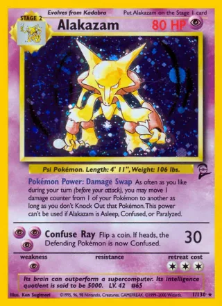 Alakazam #1 · Base Set 2 Pokémon card