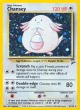 Chansey · Base Set 2 Pokémon card