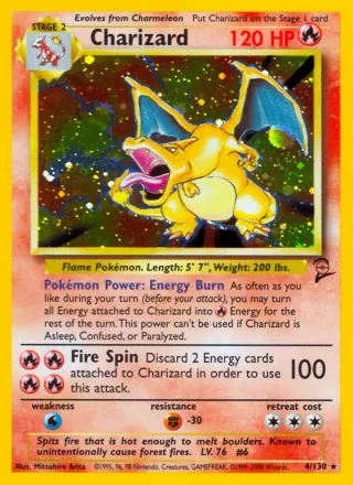 Charizard #4 · Base Set 2 Pokémon card