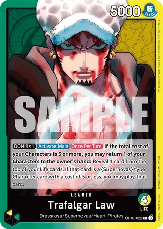 Trafalgar Law #OP10-022 · Royal Blood One Piece card