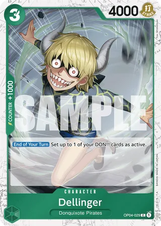 Dellinger (Full Art) #OP04-029-full-art · Premium Booster -The Best- One Piece card