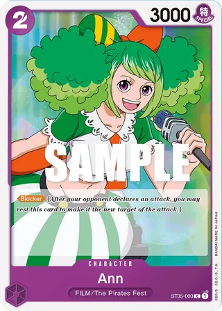 Ann #ST05-003 · ST-05: Starter Deck 5 Film Edition One Piece card