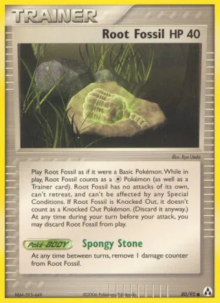 Root Fossil #80 · Legend Maker Pokémon card