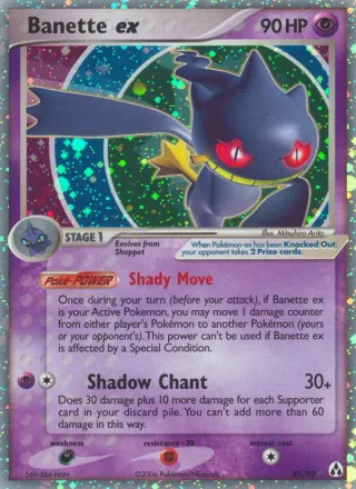 Banette ex #85 · Legend Maker Pokémon card