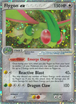 Flygon ex #87 · Legend Maker Pokémon card