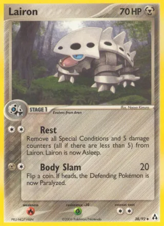 Lairon #38 · Legend Maker Pokémon card