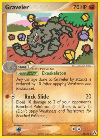 Graveler #34 · Legend Maker Pokémon card