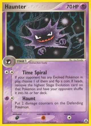 Haunter #35 · Legend Maker Pokémon card