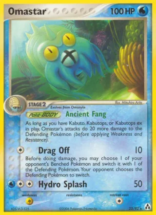 Omastar #23 · Legend Maker Pokémon card