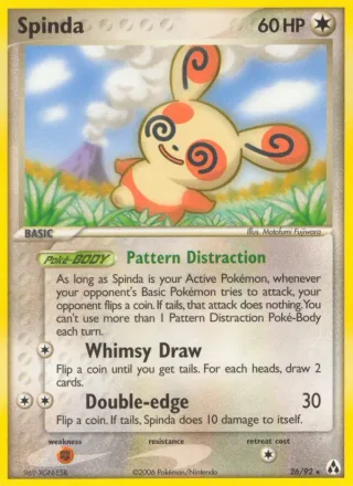 Spinda #26 · Legend Maker Pokémon card