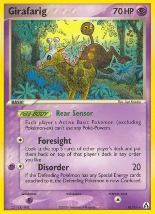 Girafarig #16 · Legend Maker Pokémon card