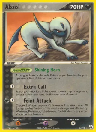 Absol #15 · Legend Maker Pokémon card