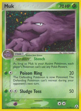 Muk #11 · Legend Maker Pokémon card