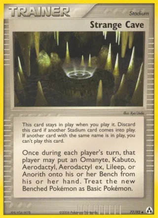 Strange Cave #77 · Legend Maker Pokémon card