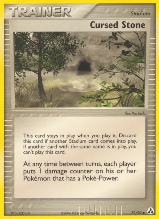 Cursed Stone #72 · Legend Maker Pokémon card