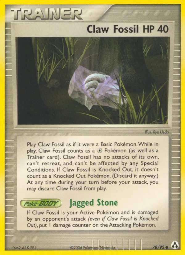 Claw Fossil full card art
