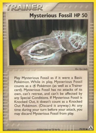 Mysterious Fossil #79 · Legend Maker Pokémon card