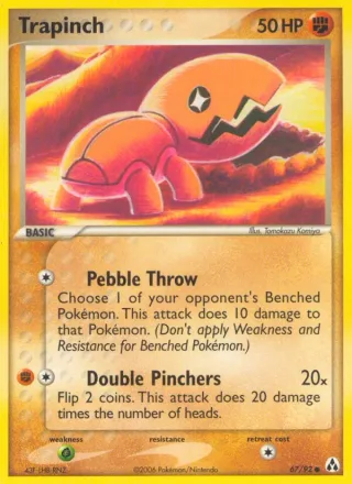 Trapinch #67 · Legend Maker Pokémon card
