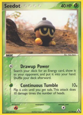 Seedot #61 · Legend Maker Pokémon card