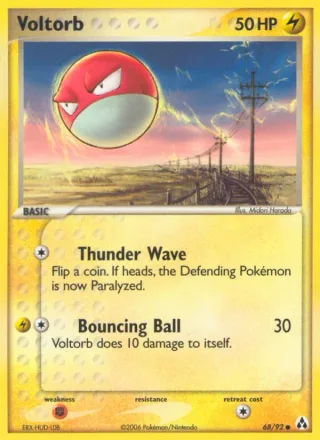 Voltorb #68 · Legend Maker Pokémon card