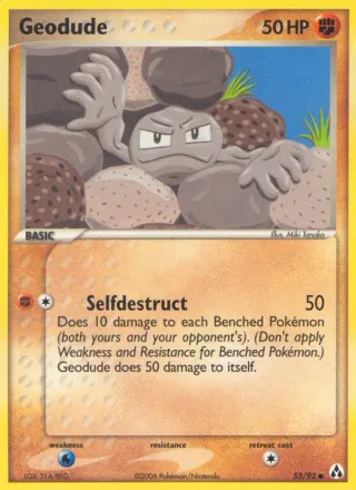 Geodude #53 · Legend Maker Pokémon card