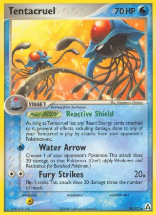 Tentacruel #45 · Legend Maker Pokémon card