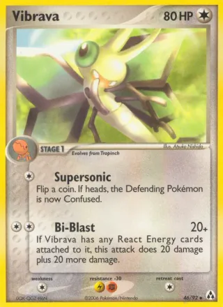 Vibrava #46 · Legend Maker Pokémon card
