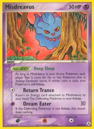 Misdreavus #40 · Legend Maker Pokémon card