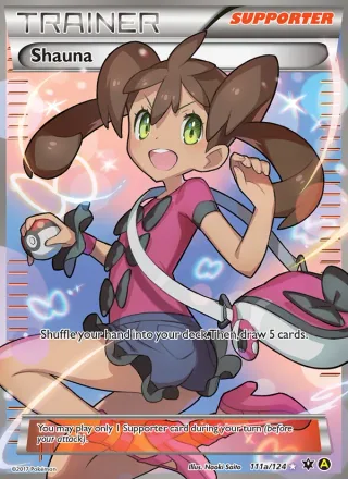 Shauna #111a · Fates Collide Pokémon card