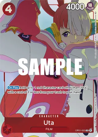 Uta (Gift Collection 2023) #OP01-005-gift-collection-2023 · One Piece Promotion Cards One Piece card