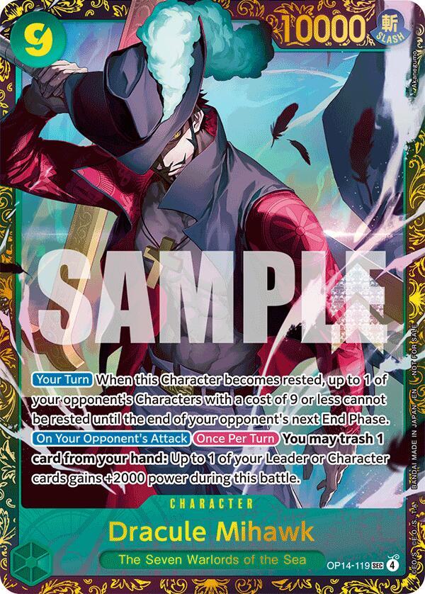 Dracule Mihawk - (CS 26-27 Regionals Season 1) full card art