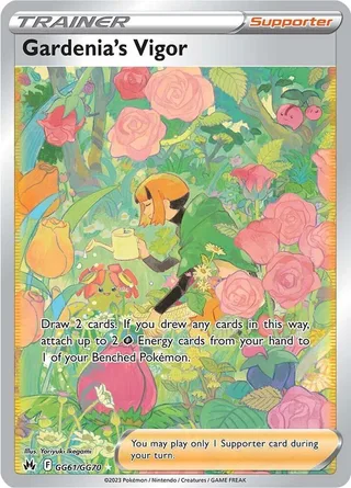 Gardenia's Vigor #GG61 · Crown Zenith Galarian Gallery Pokémon card